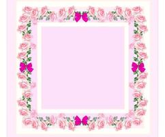 marco de capullos de rosa. fondo floral. foto
