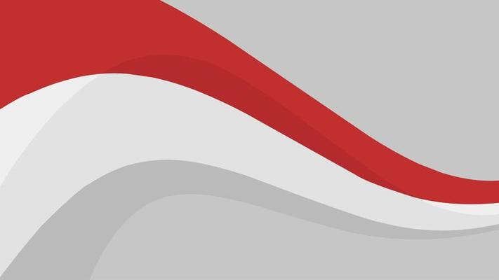 wavy indonesian flag background with flat design for indonesia special day celebration