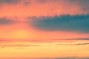 Blurred background. Bright sky with fluffy clouds. photo