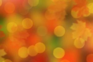 Bright colorful abstract blurred autumn background photo