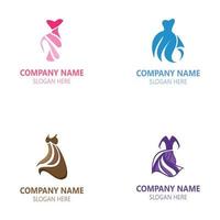 Dress woman logo image beauty creative for boutique vector