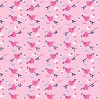 Love minimal pattern texture with arrow shapes on pink background. Valentine's day pattern design for wallpaper and book cover. Love pattern background vector with love shapes and text effect.
