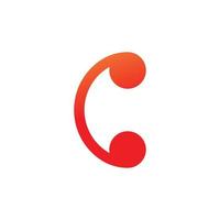 letter C modern logo design vector