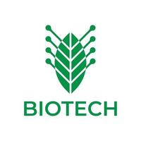 diseño de logotipo de biotecnología vector