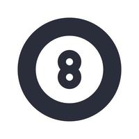 Billiard Icon with Flat Style vector