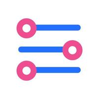 Equalizer Icon with Two Tone Color vector