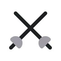 Fencing Icon with Two Tone Color vector