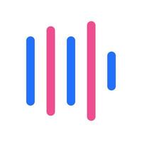 Sound Wave Icon with Two Tone Color