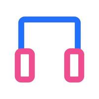 Earphone Icon with Two Tone Color vector