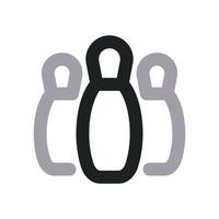 Bowling Icon with Two Tone Color vector