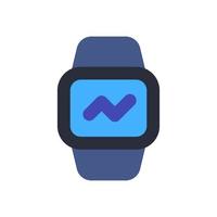 icono de reloj inteligente con estilo plano vector