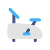 Treadmill Icon with Flat Style vector