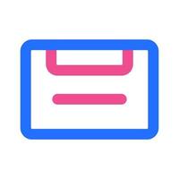DVD Cassette Icon with Two Tone Color vector