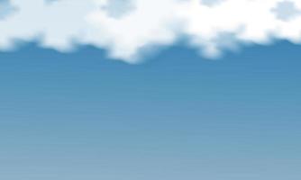 Blue sky with clouds background. Vector illustration. EPS 10.