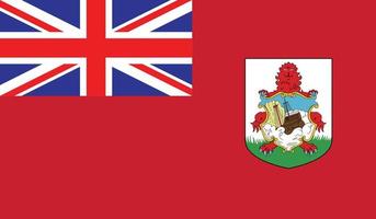 vector illustration of Bermuda flag.