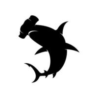 Hammerhead Shark Silhouette vector