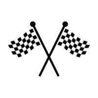 flag start finish icon vector