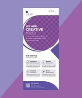 Modern Creative Business print ready rollup banner or x banner or stand banner design template vector