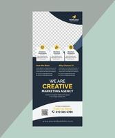 Modern Creative Business print ready rollup banner or x banner or stand banner design template vector