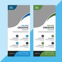 Modern Creative Business print ready rollup banner or x banner or stand banner design template vector