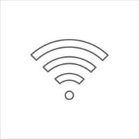 plantilla de diseño de vector de icono wifi sobre fondo blanco