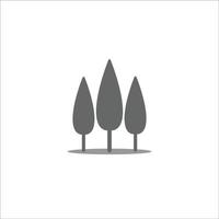 vector de icono de árbol sobre fondo blanco