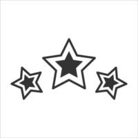 Star vector icon on white background