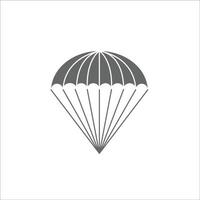 Parachute icon vector on white backgorund