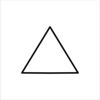 Triangle Icon Vector on white background. Flat and Trendy Sign Symbol