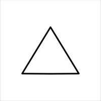 Triangle Icon Vector on white background. Flat and Trendy Sign Symbol