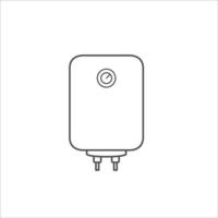 Boiler icon, water heater vector on white background