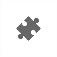 Puzzle Icon vector in trendy flat style isolated on white background