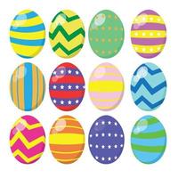 The Easter eggs bundle set for holiday concept vector