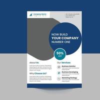 Corporate Case Study  A4 flyer template vector