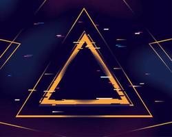 caution triangle with gradient style vector