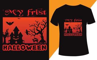 Halloween T shirt design vector