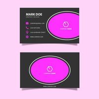 Modern Creative Geometric and Clean Business Card Vector Template