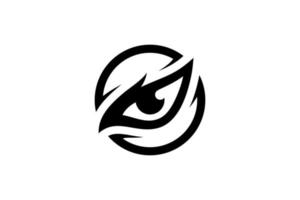 Black Eagles Eye Logo vector