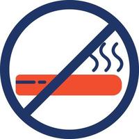 No Smoking Color Icon vector