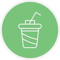Soft Drink Line Circle vector