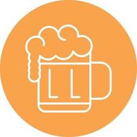 Beer Line Circle vector