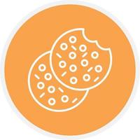 Cookie Line Circle vector