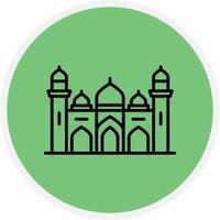 Mosque Line Circle vector