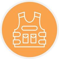Bulletproof Jacket Line Circle vector