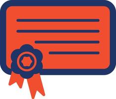 Digital Certificate Color Icon vector
