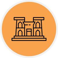 Luxor Temple Line Circle vector