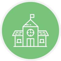 School Line Circle vector