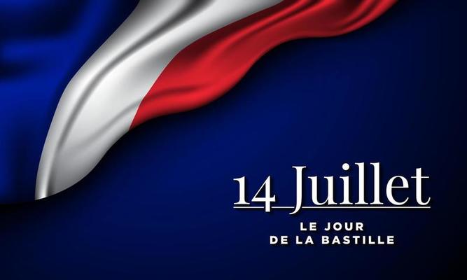 Bastille Day Background Design. 14th of July.