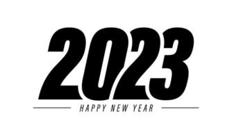 Diseño de fondo de feliz año nuevo 2023. vector