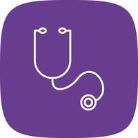 Stethoscope Line Circle vector